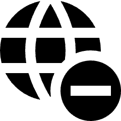 Network Subtract Remove Icon from Nova Solid Set