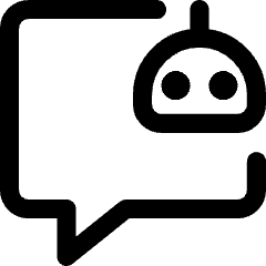 Ai Chat Robot Icon from Core Line Set