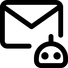 Ai Email Generator Robot Icon from Core Line Set