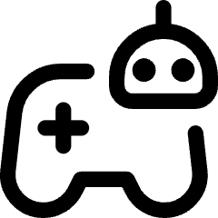 Ai Gaming Robot Icon from Core Line Set