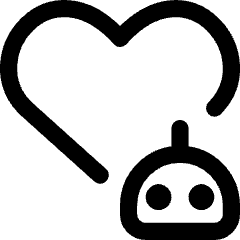 Ai Health Robot Icon from Core Line Set