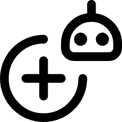 Ai New Robot Icon from Core Line Set