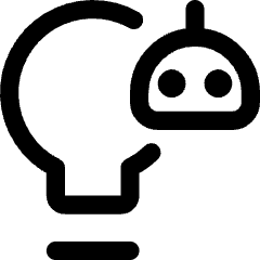 Ai Technology Robot Icon from Core Line Set