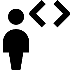 User Action Coding Icon from Nova Solid Set