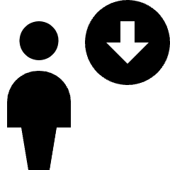 User Action Download Icon from Nova Solid Set