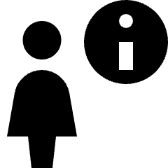 User Action Female Information Icon from Nova Solid Set