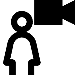User Action Female Video Icon from Nova Line Set