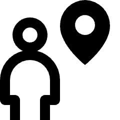 User Action Location Icon from Nova Line Set