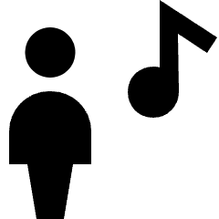 User Action Music Icon from Nova Solid Set