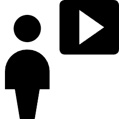 User Action Player Icon from Nova Solid Set
