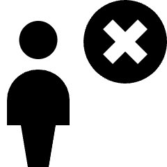 User Action Remove Icon from Nova Solid Set