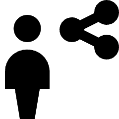 User Action Share Icon from Nova Solid Set