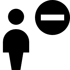 User Action Subtract Icon from Nova Solid Set