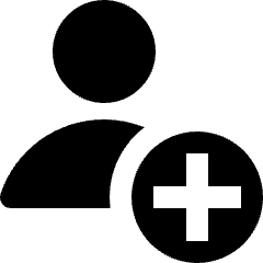 User Geometric Action Add Icon from Nova Solid Set