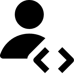 User Geometric Action Coding Icon from Nova Solid Set
