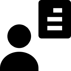 User Geometric Action Document Icon from Nova Solid Set