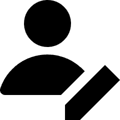 User Geometric Action Edit Icon from Nova Solid Set