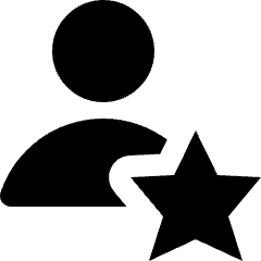 User Geometric Action Favorite Star Icon from Nova Solid Set