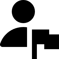 User Geometric Action Flag Icon from Nova Solid Set