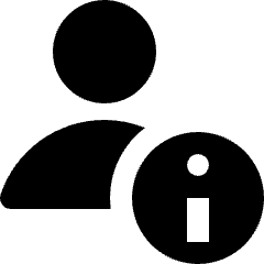 User Geometric Action Information Icon from Nova Solid Set