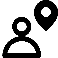 User Geometric Action Location Icon from Nova Line Set