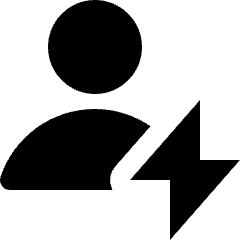 User Geometric Action Quick Access Icon from Nova Solid Set