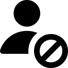 User Geometric Action Restrict Icon from Nova Solid Set