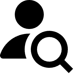 User Geometric Action Search Icon from Nova Solid Set