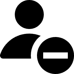 User Geometric Action Subtract Remove Icon from Nova Solid Set