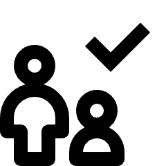 User Multiple Check Approve Icon from Nova Line Set