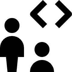 User Multiple Coding Icon from Nova Solid Set