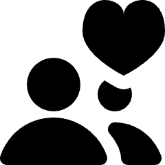 User Multiple Favorite Heart Icon from Nova Solid Set