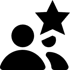 User Multiple Favorite Star Icon from Nova Solid Set