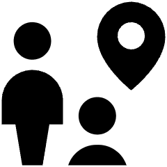 User Multiple Location Icon from Nova Solid Set