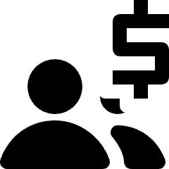 User Multiple Money Fund Icon from Nova Solid Set
