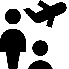 User Multiple Plane Icon from Nova Solid Set