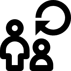 User Multiple Return Icon from Nova Line Set