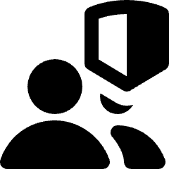 User Multiple Security Shield Icon from Nova Solid Set