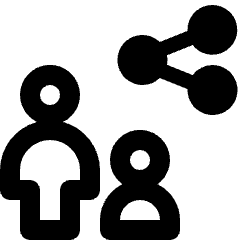 User Multiple Share Icon from Nova Line Set