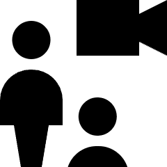 User Multiple Video Icon from Nova Solid Set