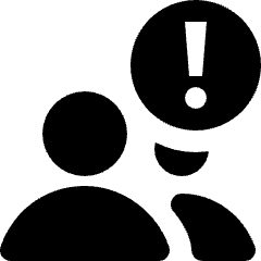 User Multiple Warning Icon from Nova Solid Set