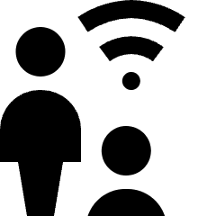User Multiple Wifi Icon from Nova Solid Set