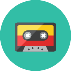 Cassette Icon from Kameleon Colors Set