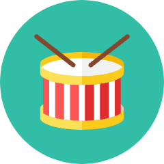 Drum Icon from Kameleon Colors Set