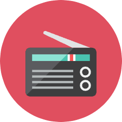 Radio Icon from Kameleon Colors Set