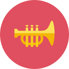 Trumpet Icon from Kameleon Colors Set