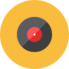 Vynile Record Icon from Kameleon Colors Set
