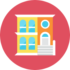 Apartment Icon from Kameleon Colors Set