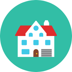 House 3 Icon from Kameleon Colors Set