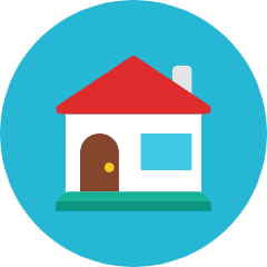 House Chimney Icon from Kameleon Colors Set